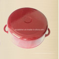 26cm Red Esmalte Cast Iron Caçarola Cookware com Ferro Fundido China